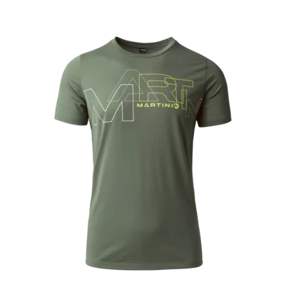 Martini Sportswear - HIGHVENTURE Shirt Dynamic M - T-Shirts in mosstone-greenery - vista frontale - Uomo