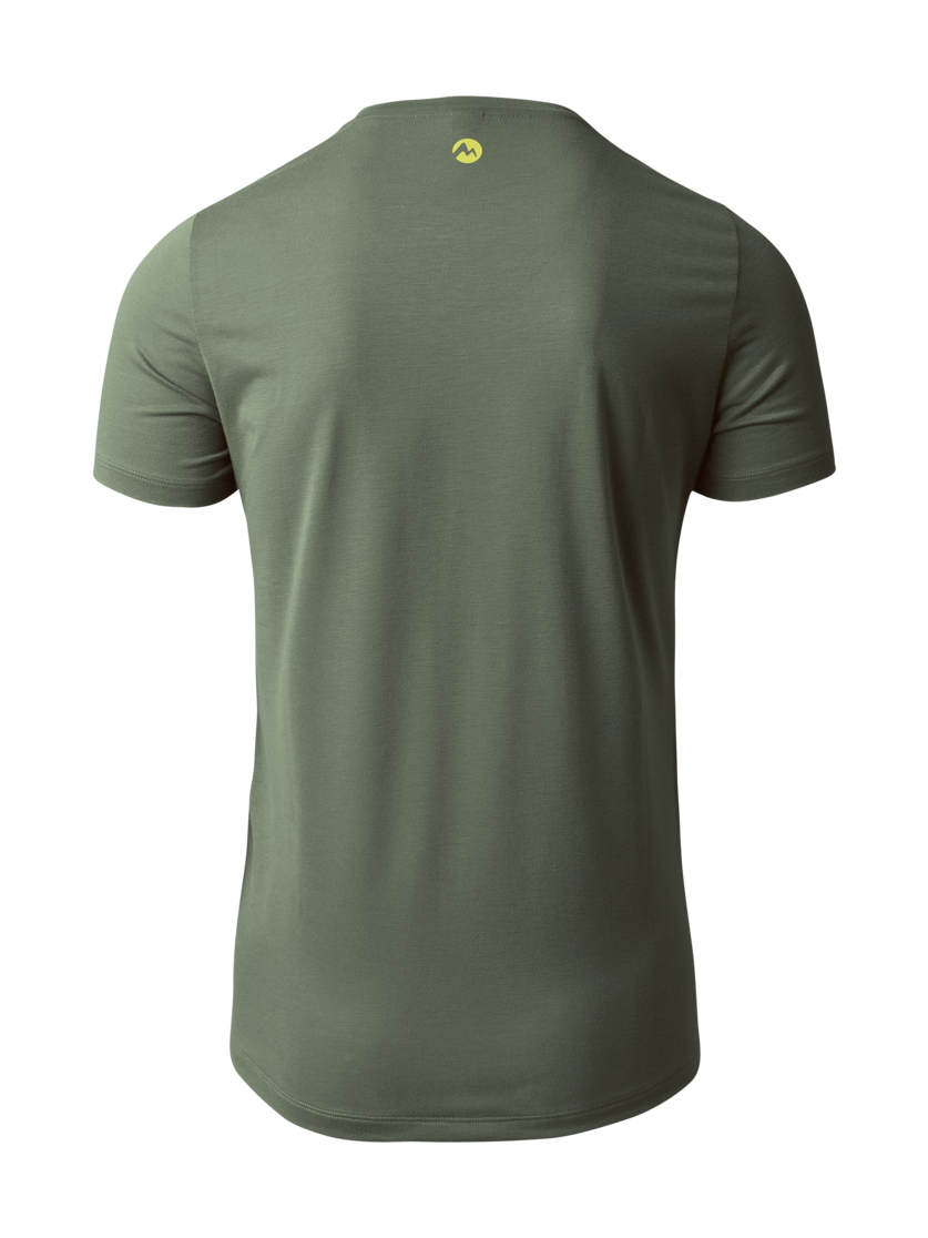 Martini Sportswear - HIGHVENTURE Shirt Dynamic M - T-Shirts in mosstone-greenery - Rückansicht - Herren