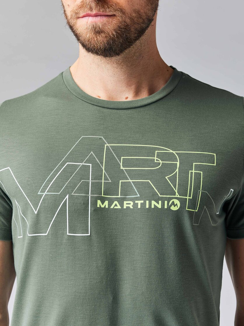 Martini Sportswear - HIGHVENTURE Shirt Dynamic M - T-Shirts in mosstone-greenery - Detail 1 - Herren