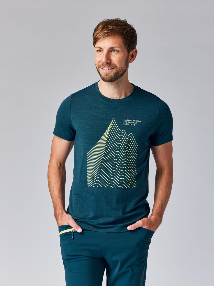 Martini Sportswear - TREKTECH Shirt Dynamic M - T-Shirts in mosstone-greenery - front view model - Men