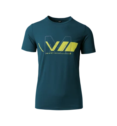 Martini Sportswear - NEVERREST Shirt M - T-Shirts in poseidon-greenery - vista frontale - Uomo