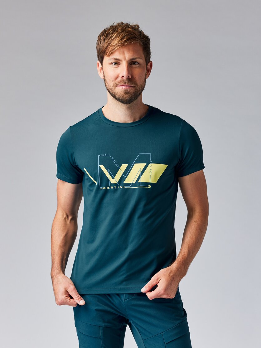 Martini Sportswear - NEVERREST Shirt M - T-Shirts in greenery-mosstone - vista frontale modello - Uomo