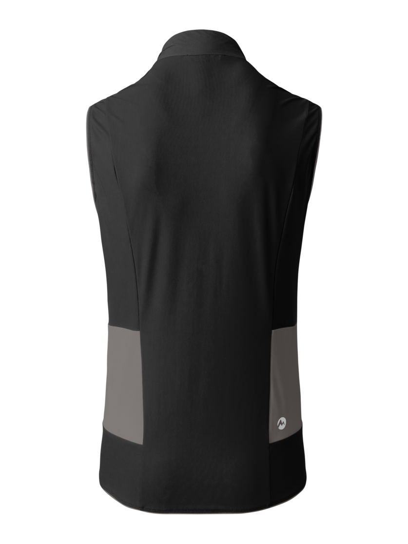 Martini Sportswear - PACEMAKER Hybrid Vest M - Gilet in black-steel - vista posteriore - Uomo