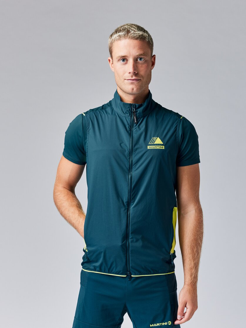 Martini Sportswear - PACEMAKER Hybrid Vest M - Westen in black-steel - Vorderansicht Model - Herren
