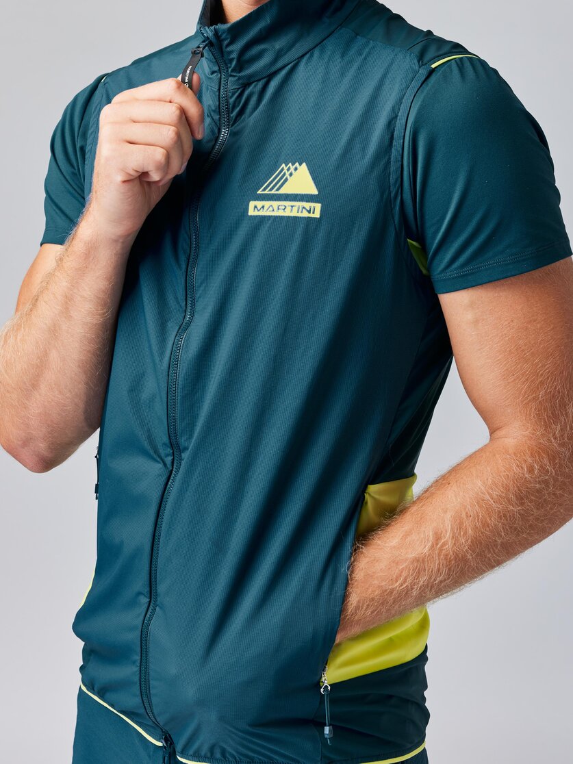 Martini Sportswear - PACEMAKER Hybrid Vest M - Westen in black-steel - Detail 2 - Herren