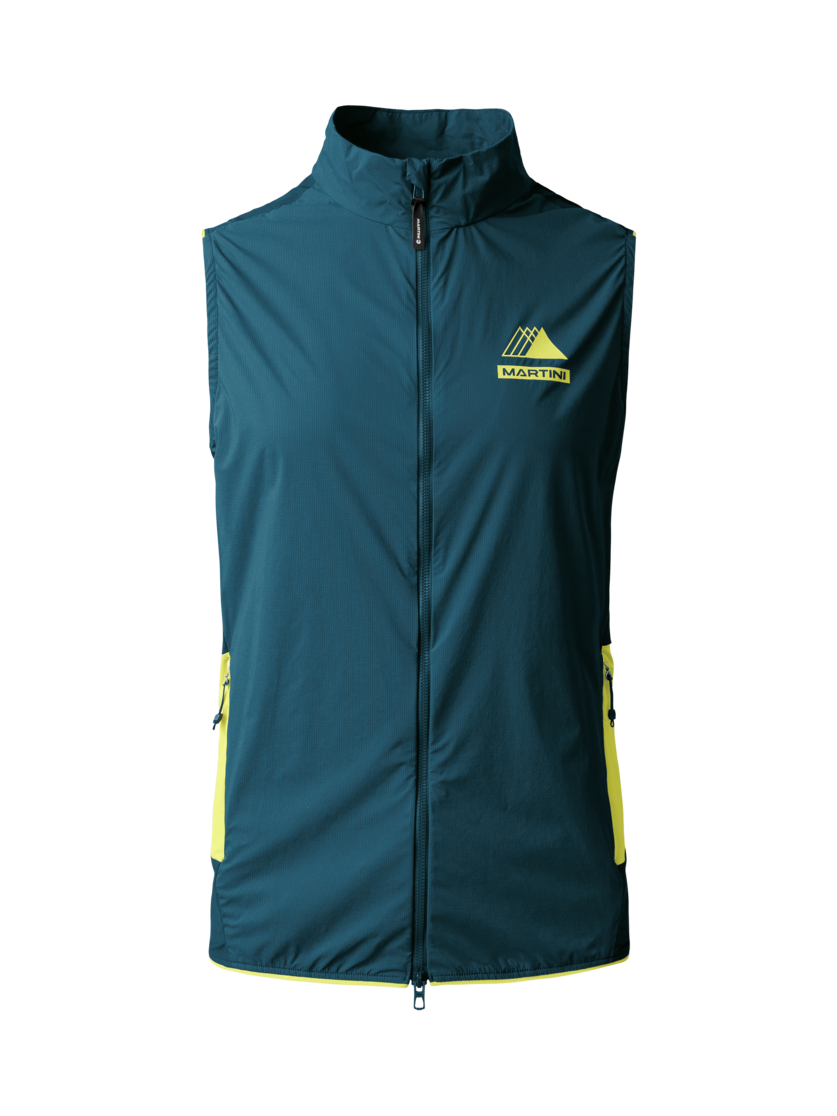 Martini Sportswear - PACEMAKER Hybrid Vest M - Westen in poseidon-greenery - Vorderansicht - Herren
