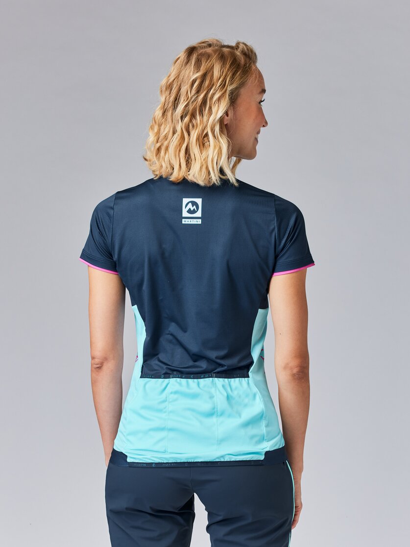 Martini Sportswear - FLOWTRAIL Halfzip Shirt W - T-Shirts in steel-black - Rückansicht Model - Damen