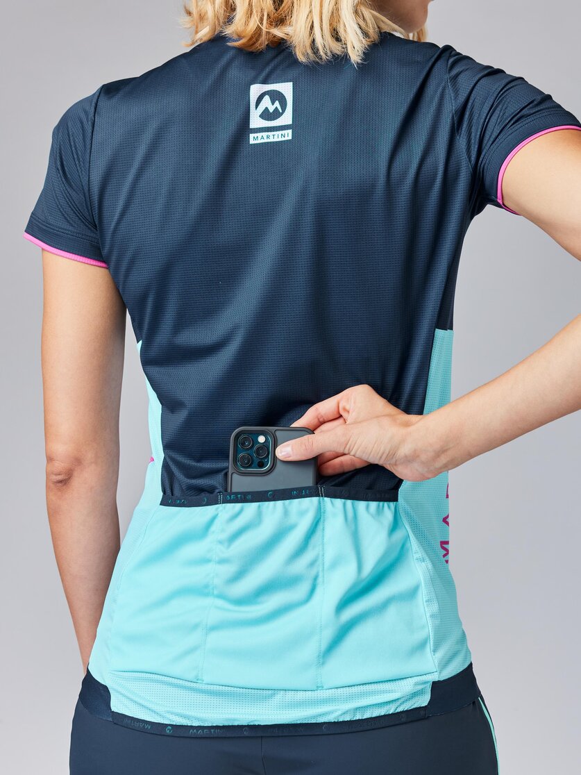Martini Sportswear - FLOWTRAIL Halfzip Shirt W - T-Shirts in steel-black - Detail 1 - Damen