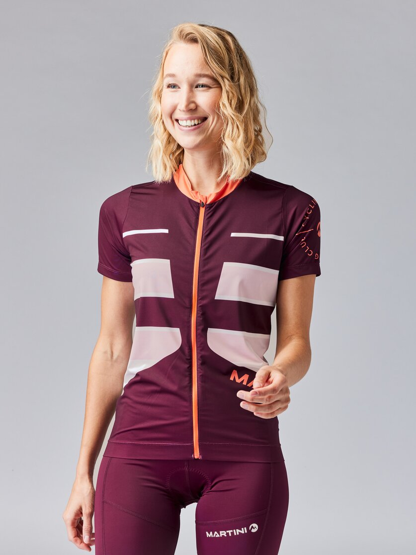 Martini Sportswear - FLOWTRAIL Zip Shirt Dynamic W - T-Shirts in black-steel - vista frontale modello - Donna