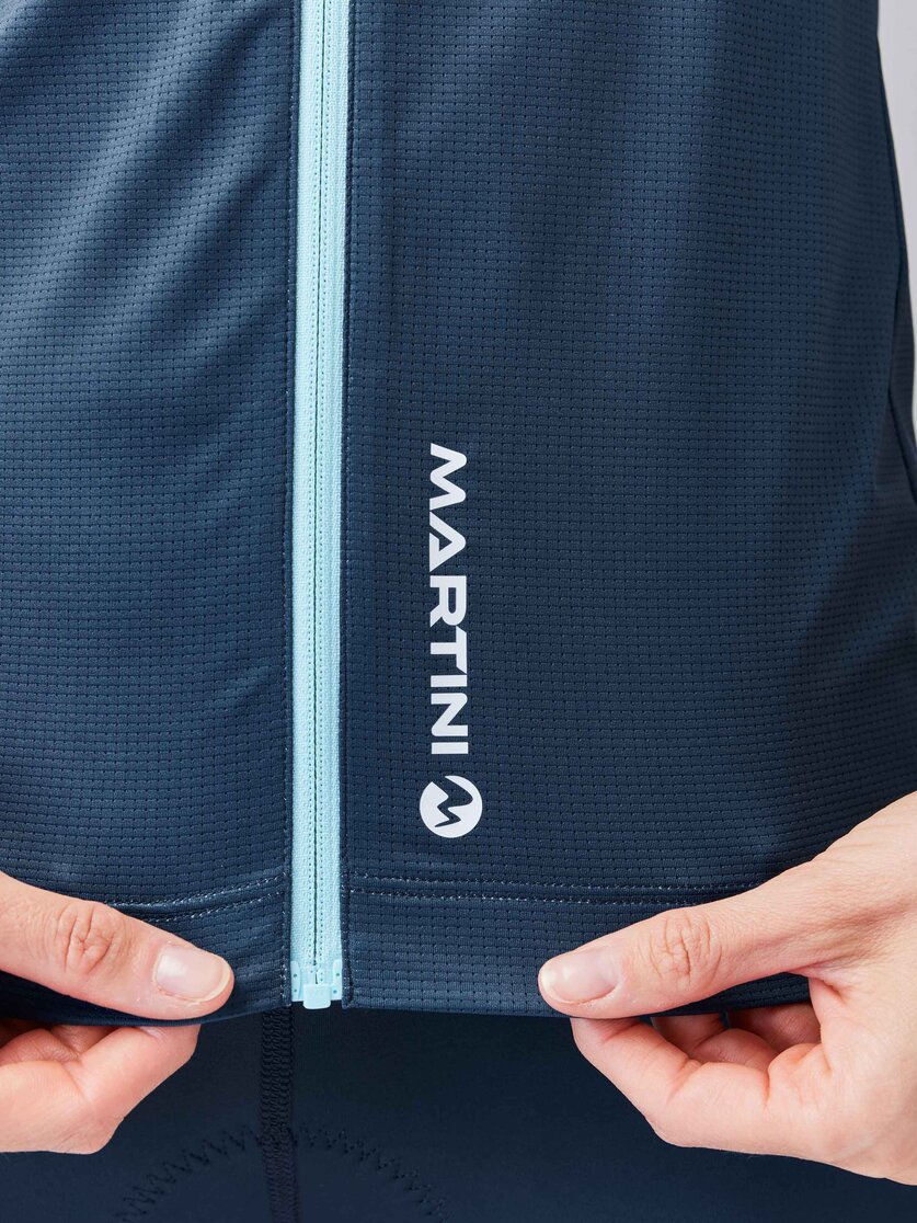 Martini Sportswear - FLOWTRAIL Zip Shirt Straight W - T-Shirts in black-white - Dettaglio 4 - Donna
