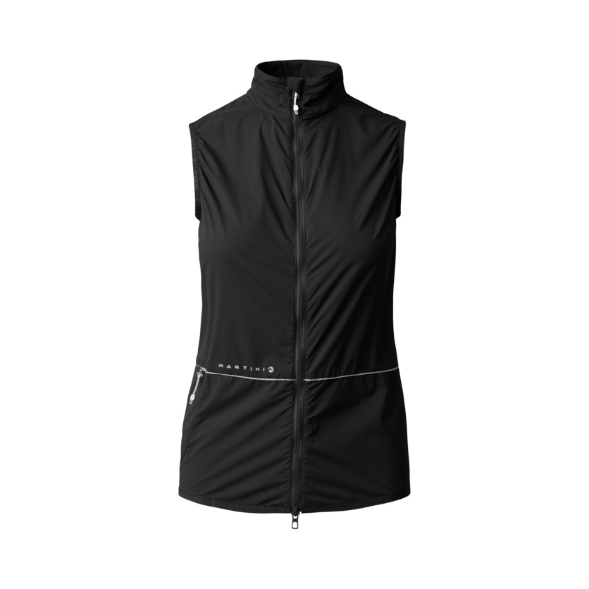 Martini Sportswear - FLOWTRAIL Vest W - Outdoor vests in black - front view - Women