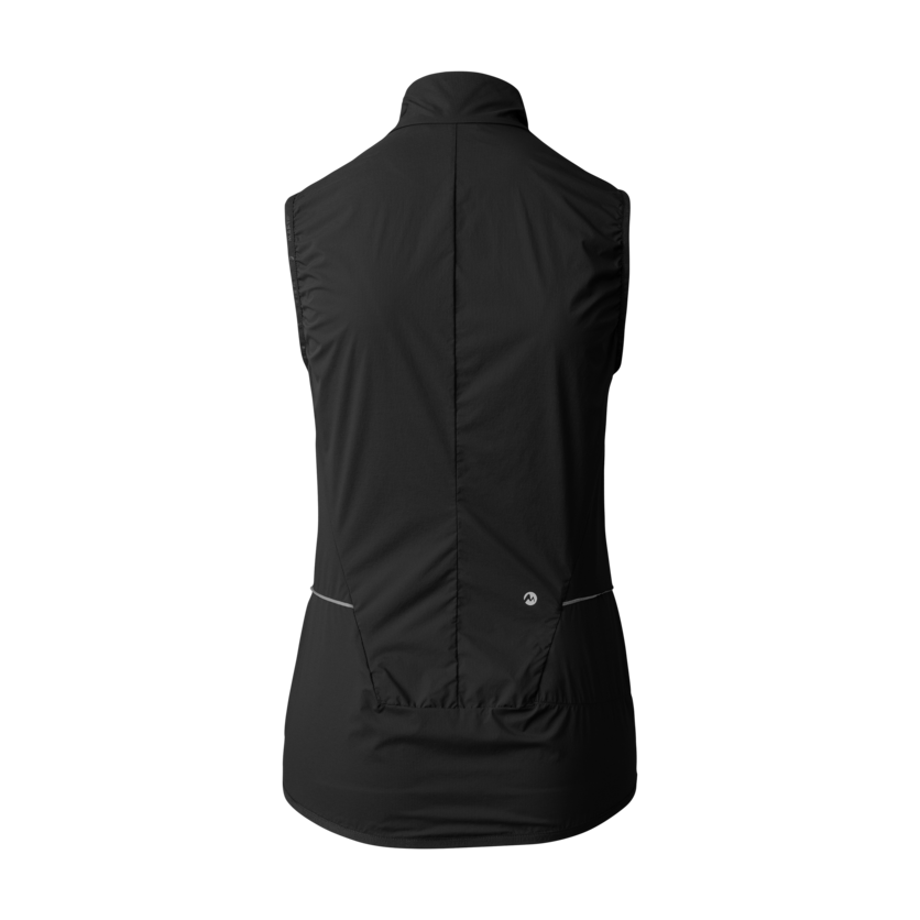 Martini Sportswear - FLOWTRAIL Vest W - Outdoor vests in black - rear view - Women