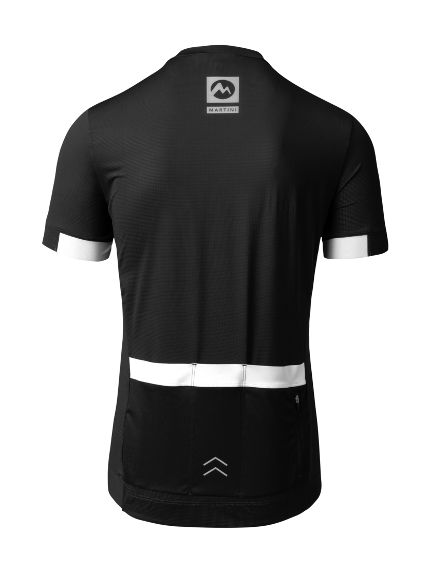 Martini Sportswear - FLOWTRAIL Halfzip Shirt Straight M - T-Shirts in black-white - vista posteriore - Uomo