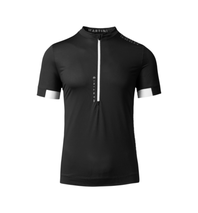 Martini Sportswear - FLOWTRAIL Halfzip Shirt Straight M - T-Shirts in black-white - vista frontale - Uomo