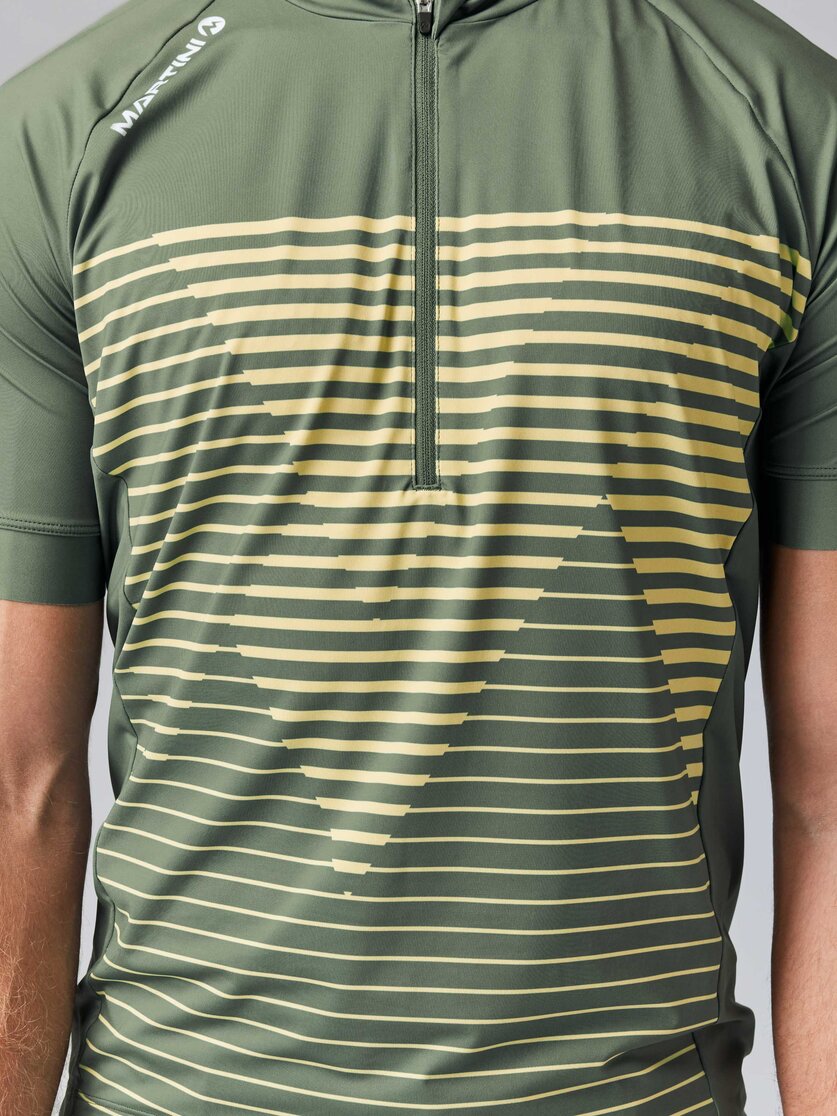 Martini Sportswear - FLOWTRAIL Halfzip Shirt Dynamic M - T-Shirts in mosstone-greenery - Detail 3 - Herren