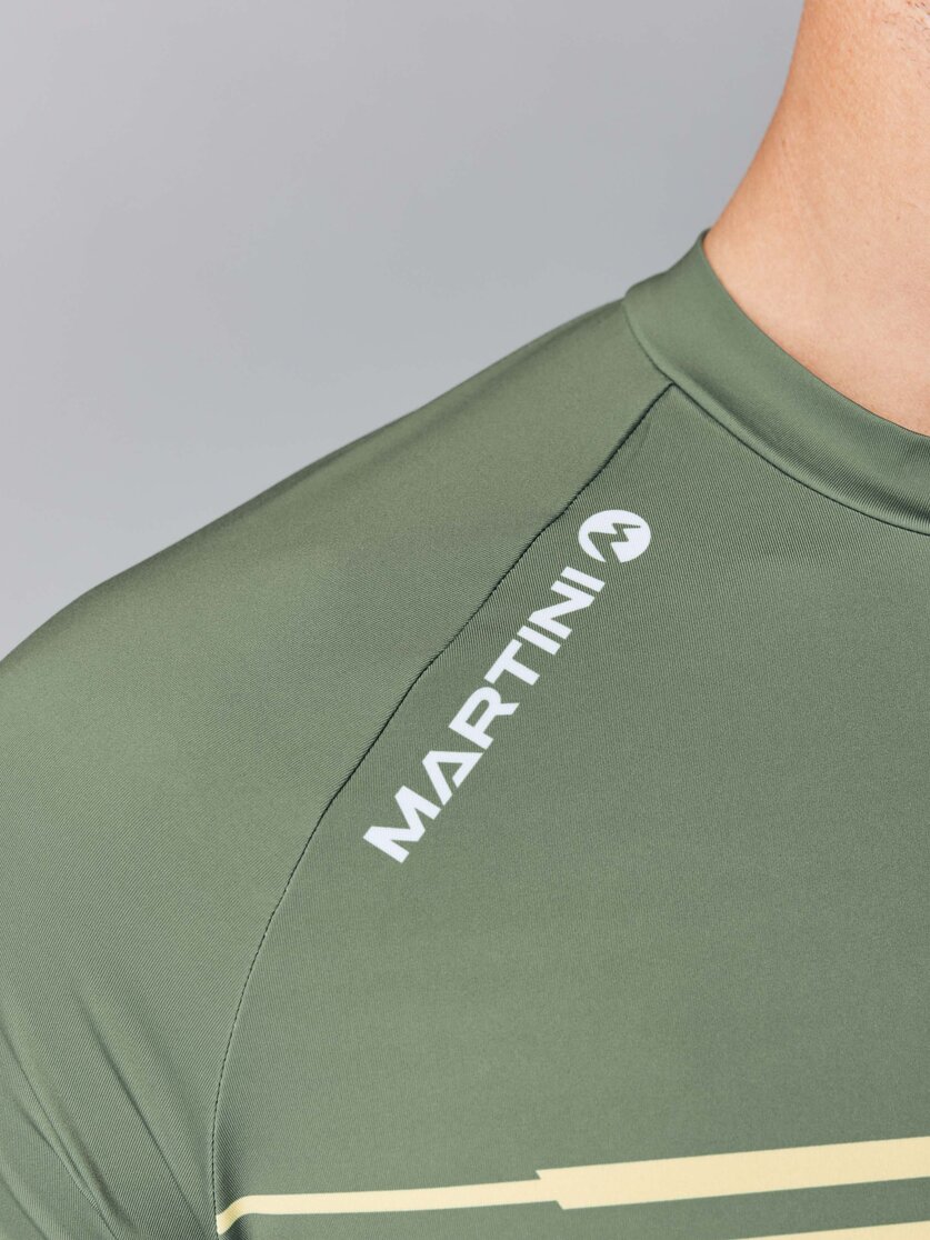 Martini Sportswear - FLOWTRAIL Halfzip Shirt Dynamic M - T-Shirts in mosstone-greenery - Detail 4 - Herren