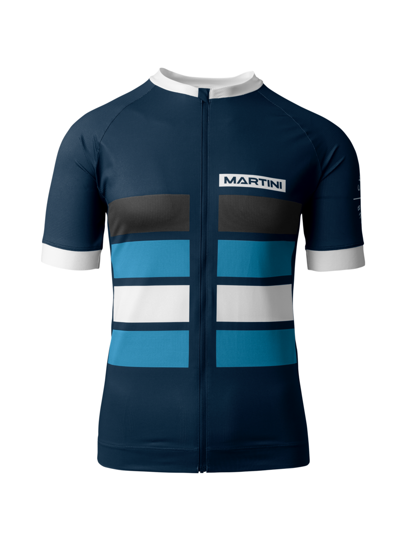 Martini Sportswear - FLOWTRAIL Zip Shirt Dynamic M - T-Shirts in true navy-horizon - Vorderansicht - Herren