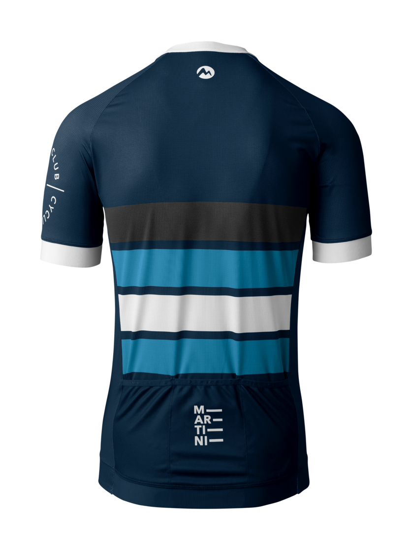 Martini Sportswear - FLOWTRAIL Zip Shirt Dynamic M - T-Shirts in true navy-horizon - Rückansicht - Herren