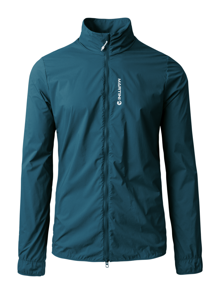 Martini Sportswear - FLOWTRAIL Jacket M - Giacca a vento in poseidon - vista frontale - Uomo