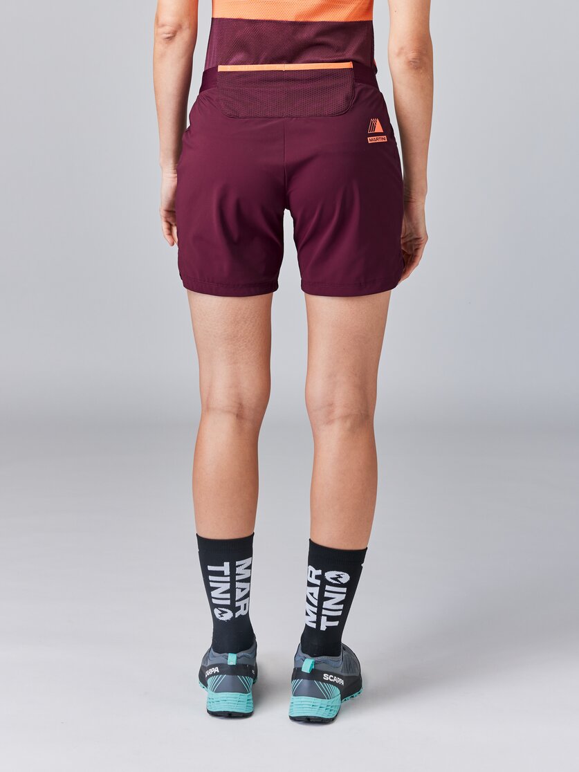 Martini Sportswear - PACEMAKER Shorts W - Shorts in poseidon - vista laterale modello - Donna