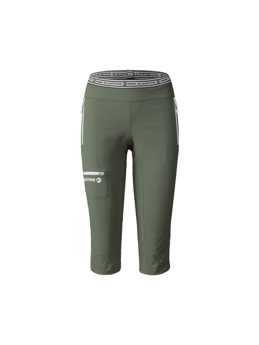 Martini Sportswear - VIA Capri Pants W - Dreiviertel Hose in mosstone - Vorderansicht - Damen