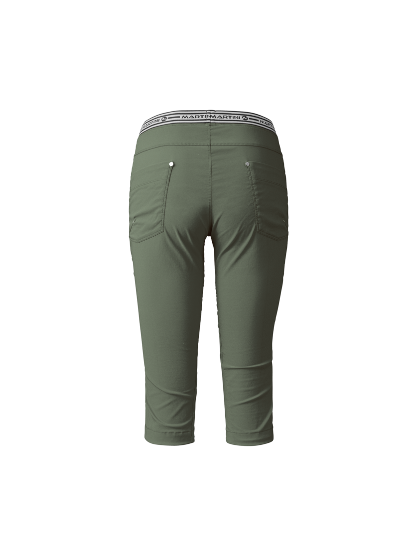 Martini Sportswear - VIA Capri Pants W - Dreiviertel Hose in mosstone - Rückansicht - Damen