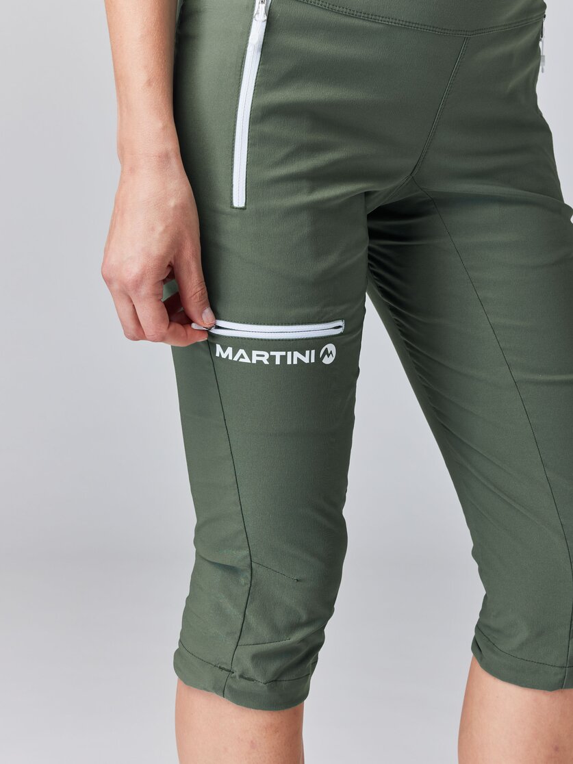 Martini Sportswear - VIA Capri Pants W - Dreiviertel Hose in mosstone - Detail 1 - Damen