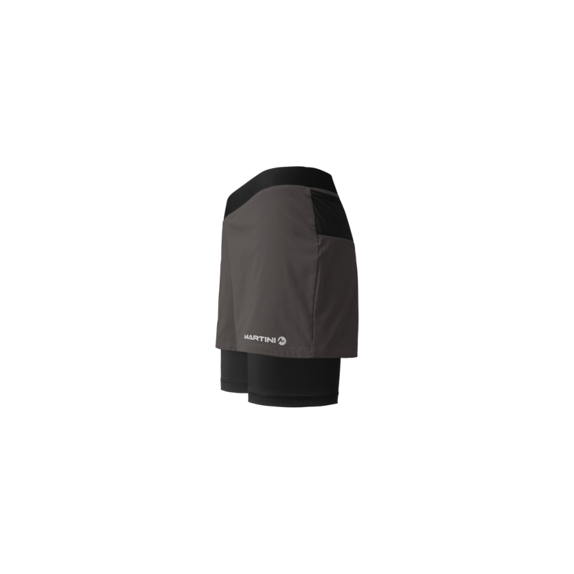 Martini Sportswear - PACEMAKER 2in1 Shorts W - Kurze Hosen in steel - Seitenansicht - Damen