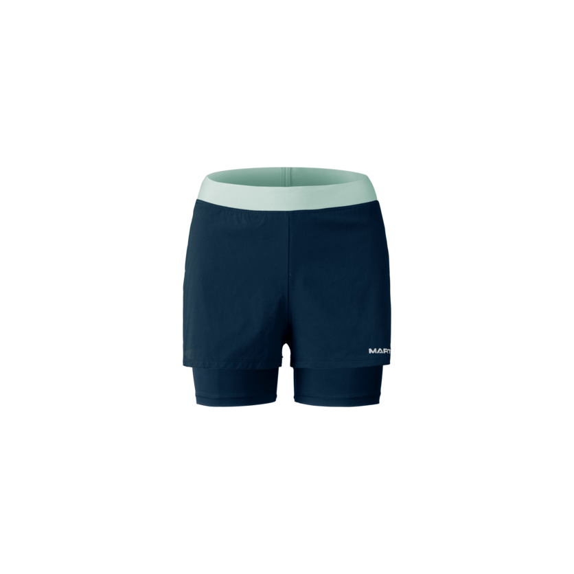 Martini Sportswear - PACEMAKER 2in1 Shorts W - Kurze Hosen in true navy - Vorderansicht - Damen