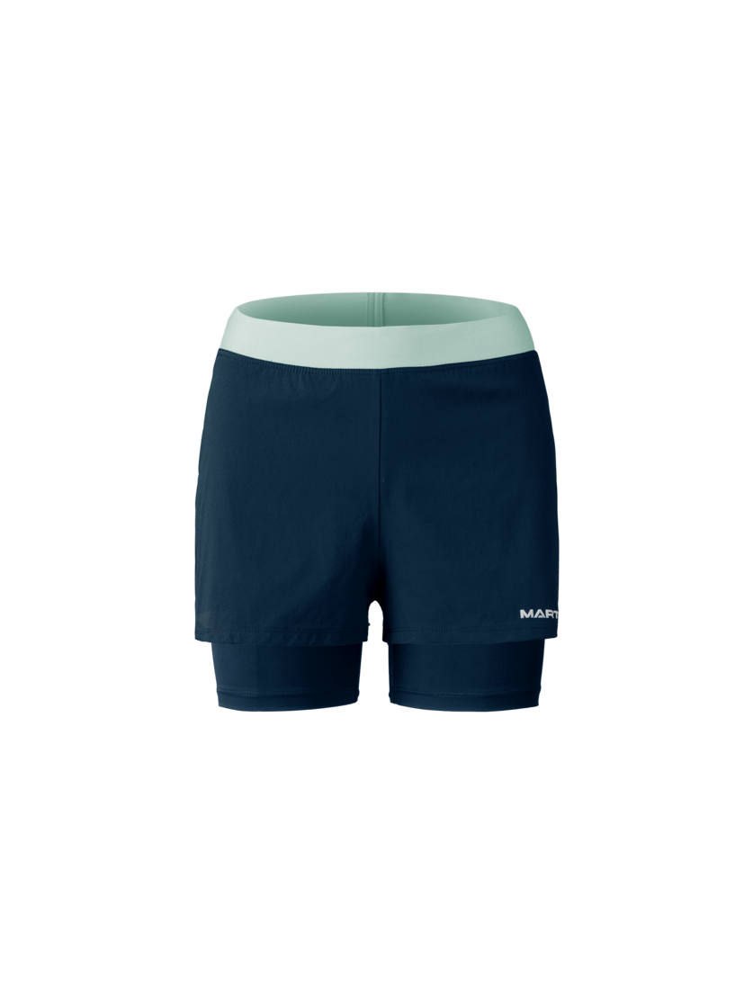 Martini Sportswear - PACEMAKER 2in1 Shorts W - Kurze Hosen in true navy - Vorderansicht - Damen