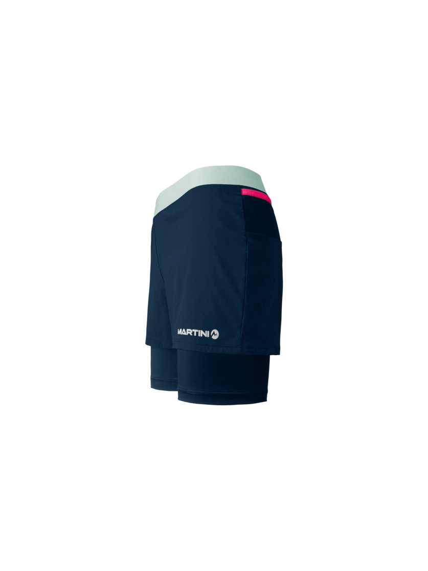 Martini Sportswear - PACEMAKER 2in1 Shorts W - Kurze Hosen in true navy - Seitenansicht - Damen