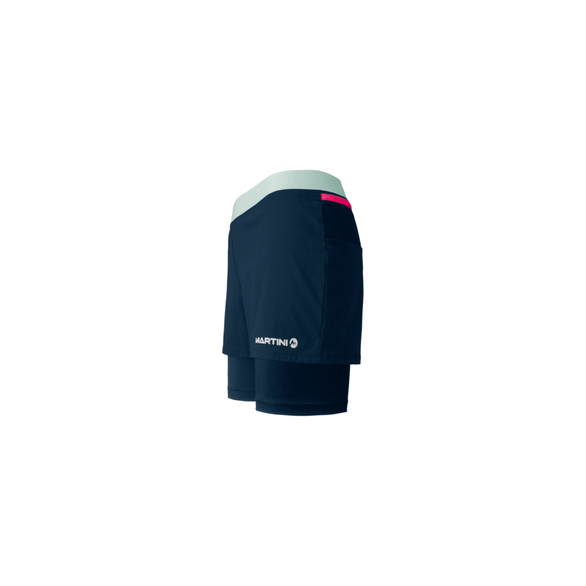 Martini Sportswear - PACEMAKER 2in1 Shorts W - Kurze Hosen in true navy - Seitenansicht - Damen