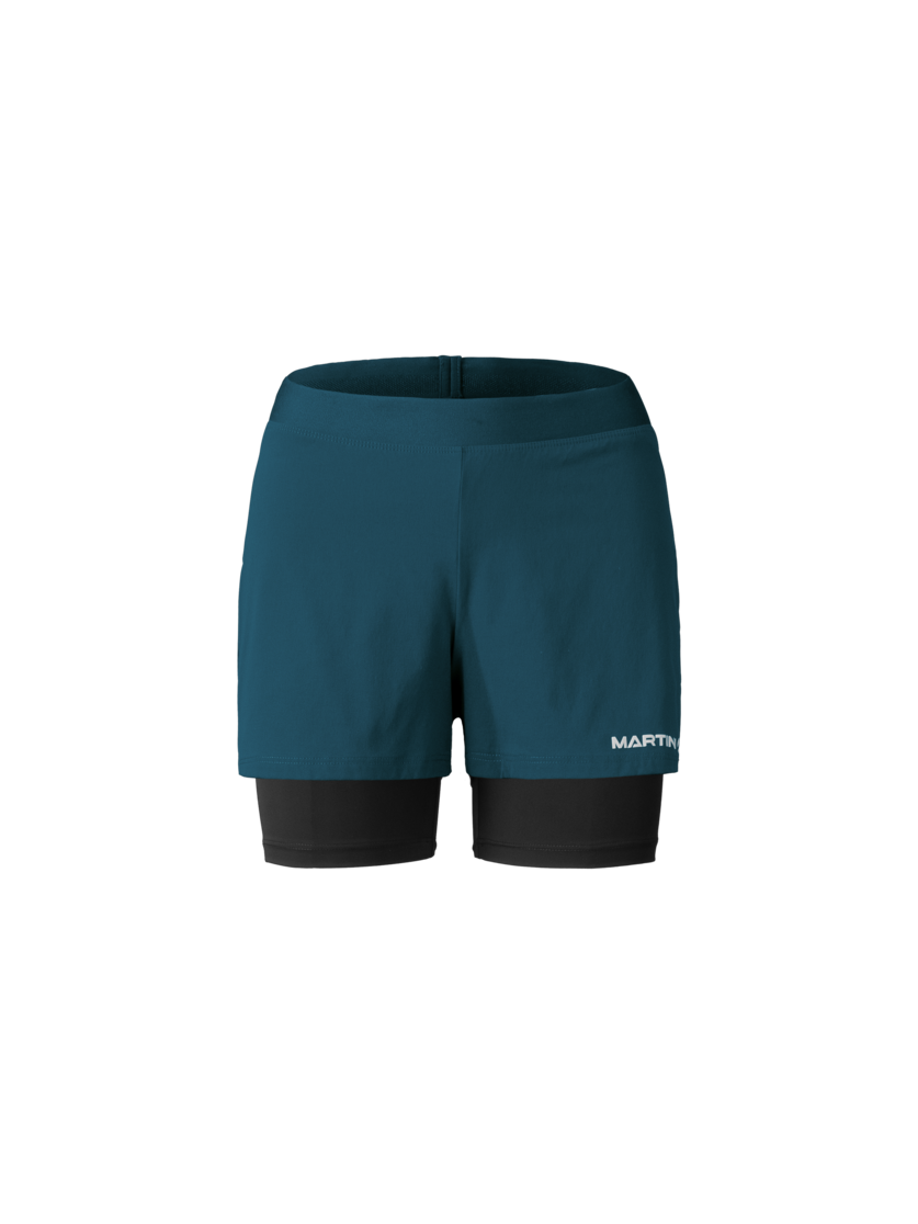Martini Sportswear - PACEMAKER 2in1 Shorts W - Kurze Hosen in poseidon - Vorderansicht - Damen