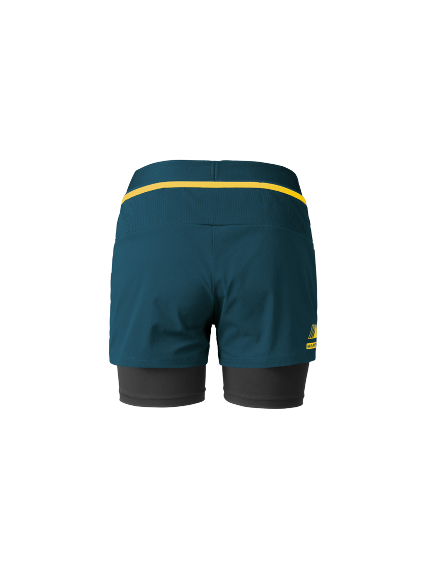 Martini Sportswear - PACEMAKER 2in1 Shorts W - Kurze Hosen in poseidon - Rückansicht - Damen