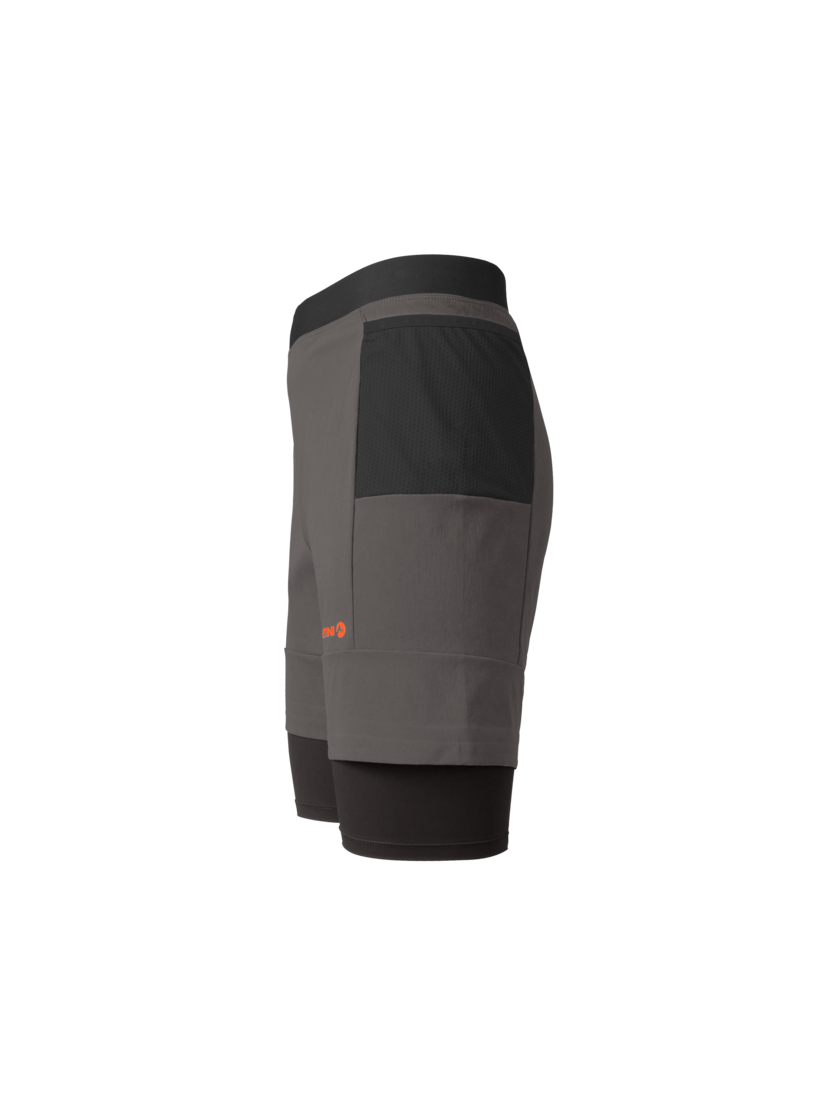 Martini Sportswear - PACEMAKER 2in1 Shorts M - Kurze Hosen in steel-black - Seitenansicht - Herren