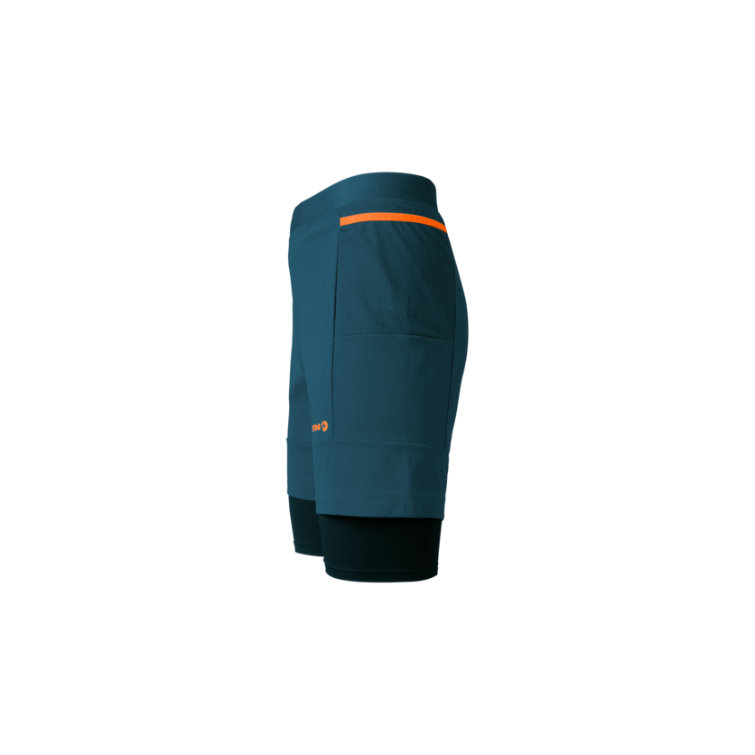 Martini Sportswear - PACEMAKER 2in1 Shorts M - Kurze Hosen in poseidon-fire - Seitenansicht - Herren