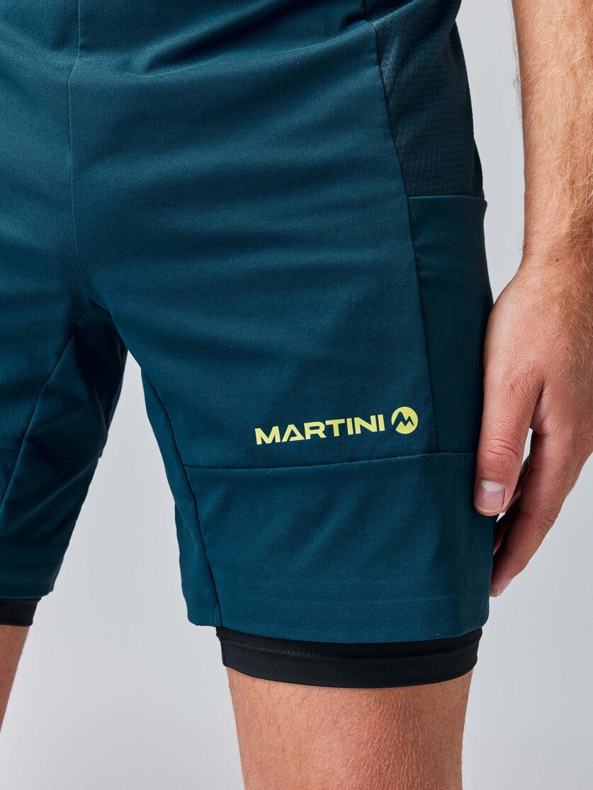 Martini Sportswear - PACEMAKER 2in1 Shorts M - Shorts in steel-black - Detail 2 - Men