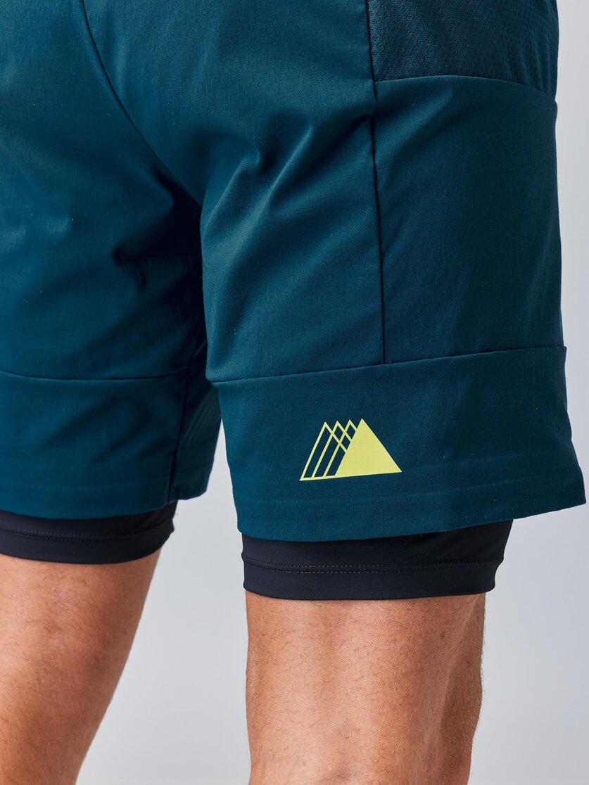 Martini Sportswear - PACEMAKER 2in1 Shorts M - Shorts in steel-black - Detail 4 - Men