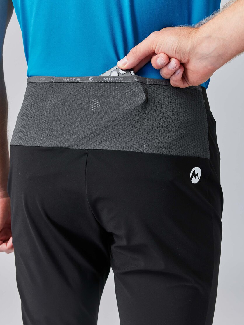 Martini Sportswear - PACEMAKER Capri Pants M - Pantaloni capri in black-steel - Dettaglio 4 - Uomo
