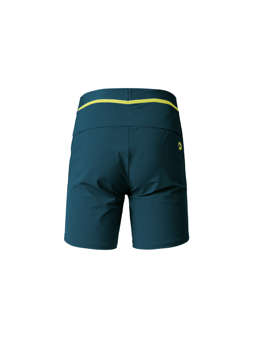 Martini Sportswear - PACEMAKER Shorts M - Shorts in poseidon-greenery - rear view - Men