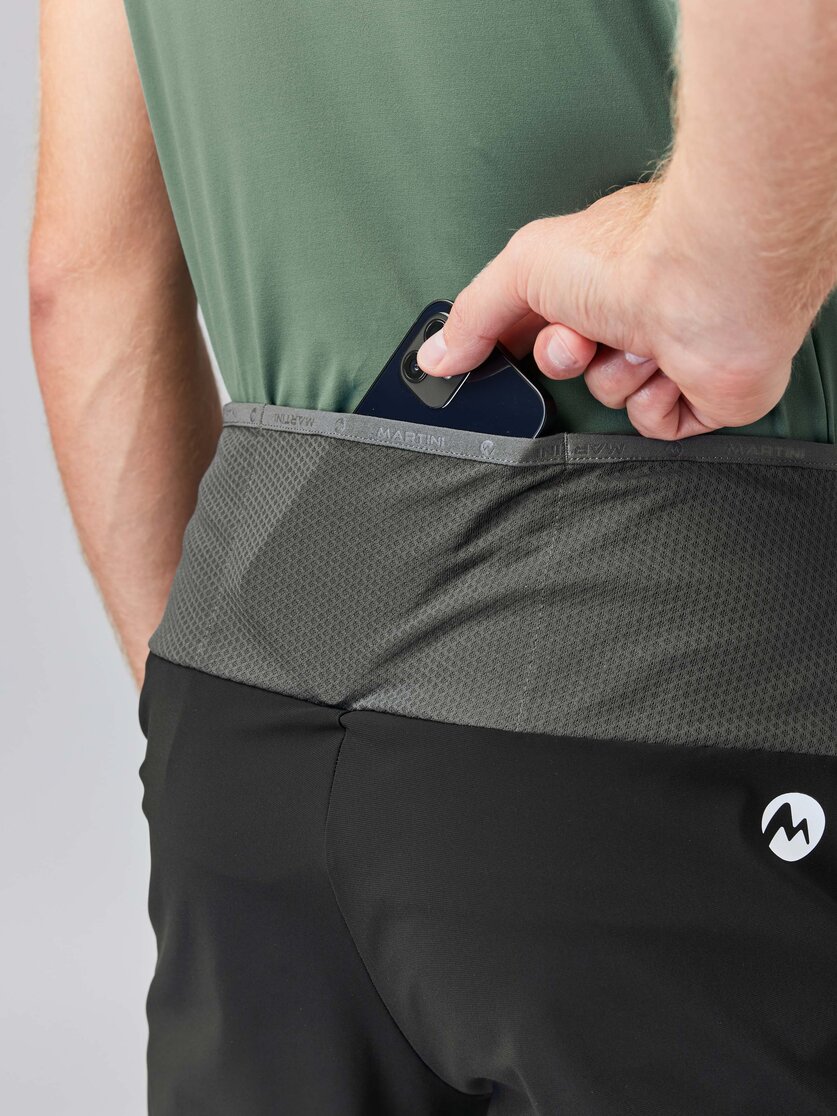 Martini Sportswear - PACEMAKER Pants M - Long pants in black-steel - Detail 4 - Men