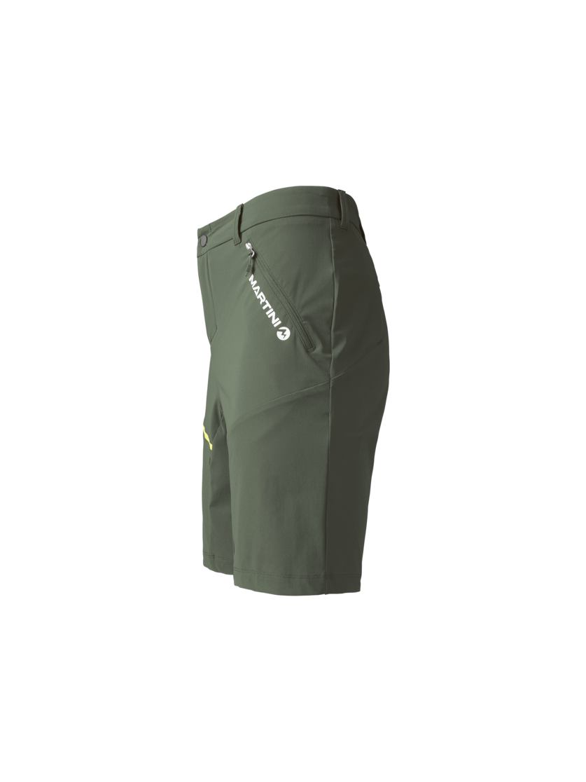 Martini Sportswear - HIGHVENTURE Shorts Dynamic M - Shorts in mosstone-greenery - side view - Men