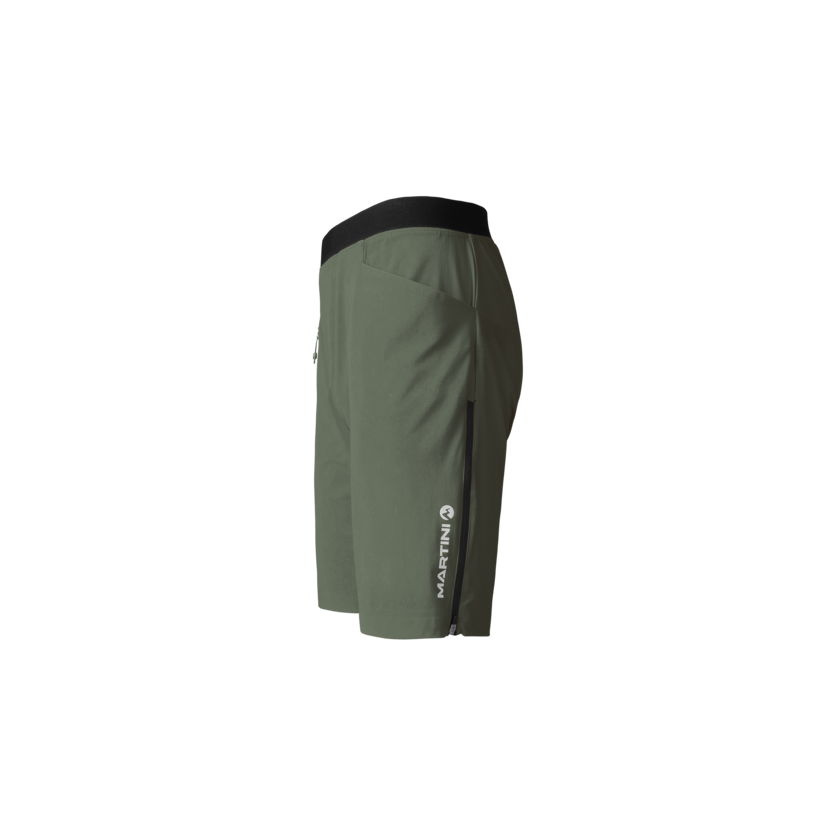 Martini Sportswear - ALPMATE Shorts Straight M - Shorts in mosstone-black - vista laterale - Uomo