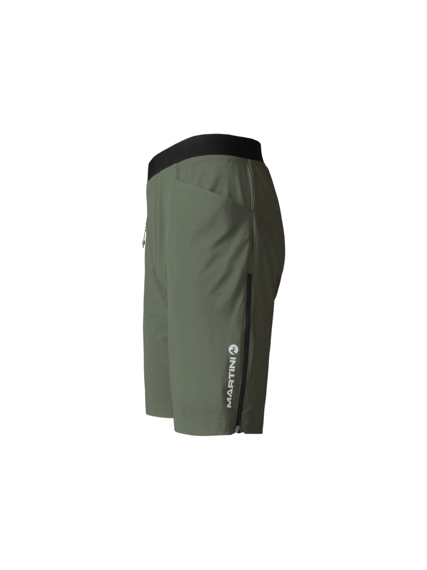Martini Sportswear - ALPMATE Shorts Straight M - Shorts in mosstone-black - vista laterale - Uomo