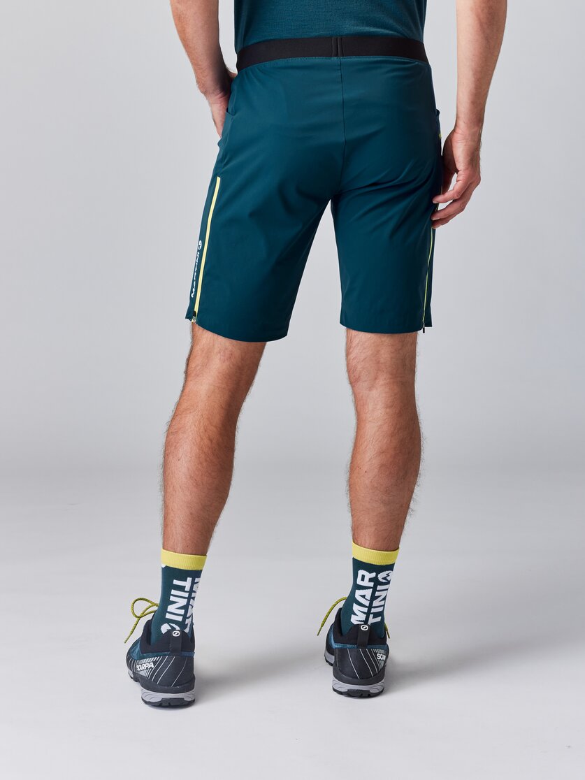 Martini Sportswear - ALPMATE Shorts Straight M - Kurze Hosen in mosstone-black - Rückansicht Model - Herren