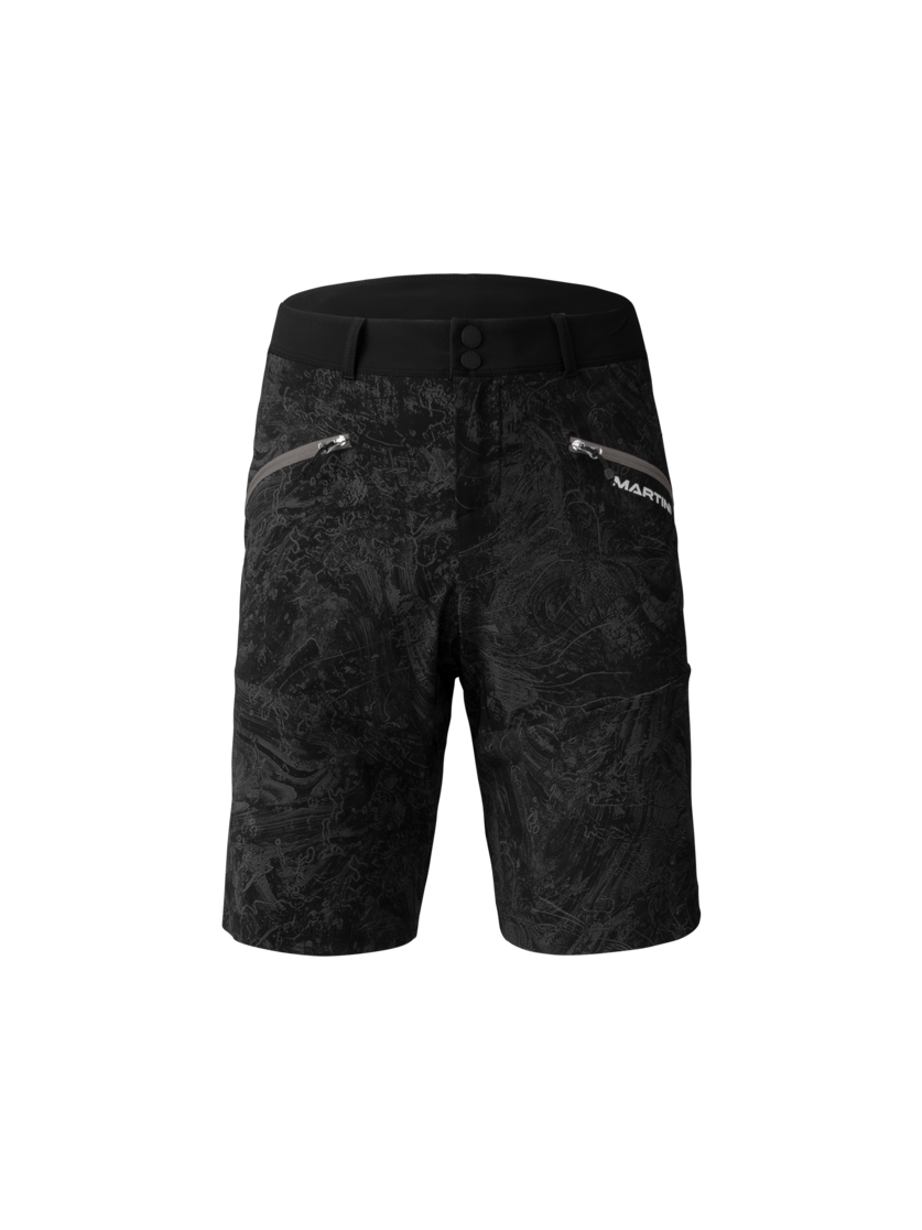 Martini Sportswear - TREKTECH Shorts M - Kurze Hosen in black-steel - Vorderansicht - Herren