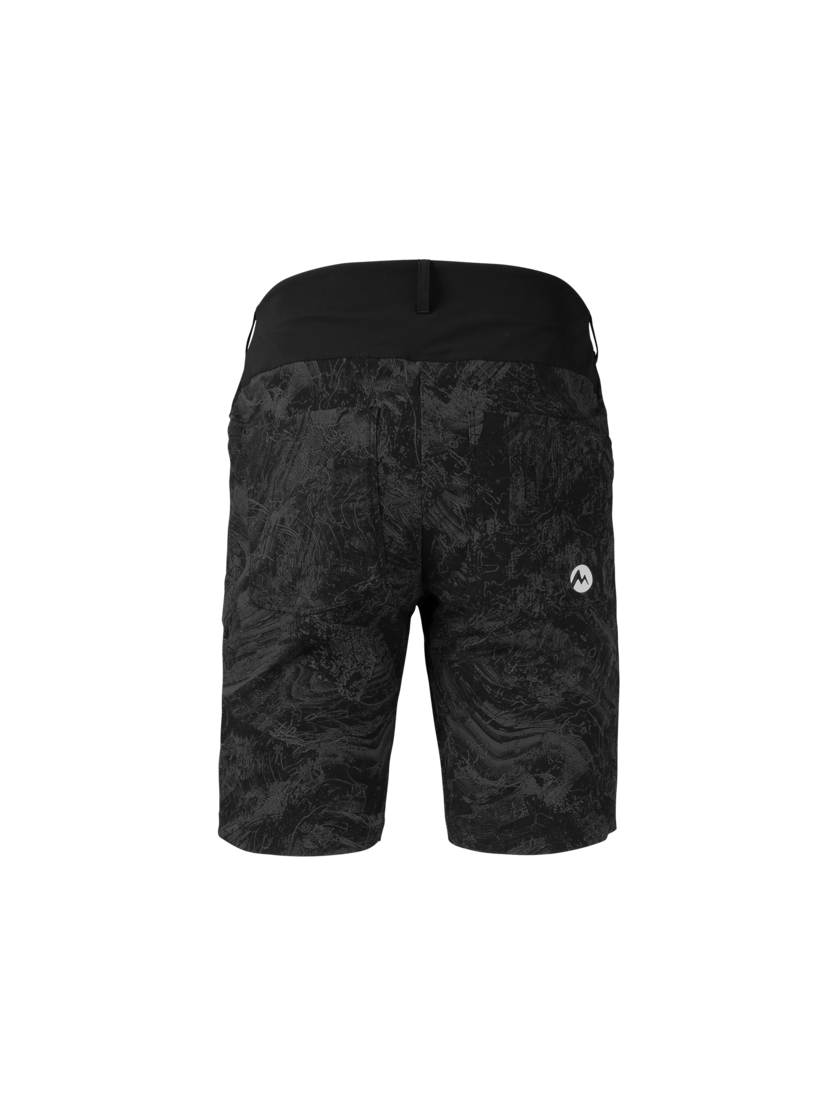 Martini Sportswear - TREKTECH Shorts M - Kurze Hosen in black-steel - Rückansicht - Herren