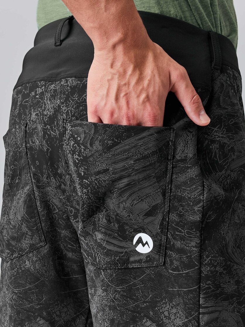 Martini Sportswear - TREKTECH Shorts M - Kurze Hosen in black-steel - Detail 4 - Herren
