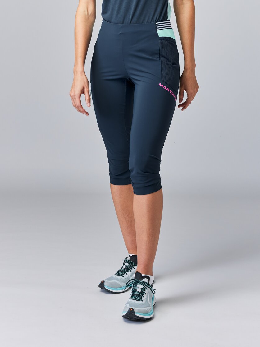 Martini Sportswear - PACEMAKER Capri Pants W - Dreiviertel Hose in poseidon - Vorderansicht Model - Damen