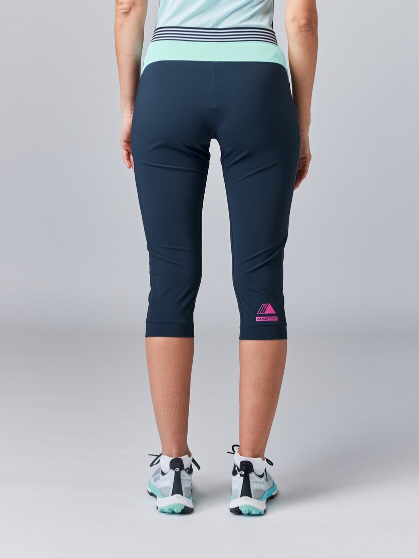Martini Sportswear - PACEMAKER Capri Pants W - Dreiviertel Hose in poseidon - Rückansicht Model - Damen
